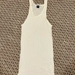 Hugo Boss White Lightweight Tank Top